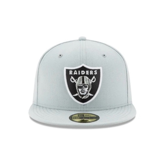 Brand New Raiders Gray Cap Fitted 7 1/2 “RARE” - Picture 2 of 5
